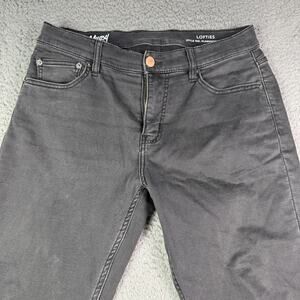 Mugsy Lofties Jeans Mens 32x30 Black Fade Washed Stretch Denim Straight FLX6KNDG